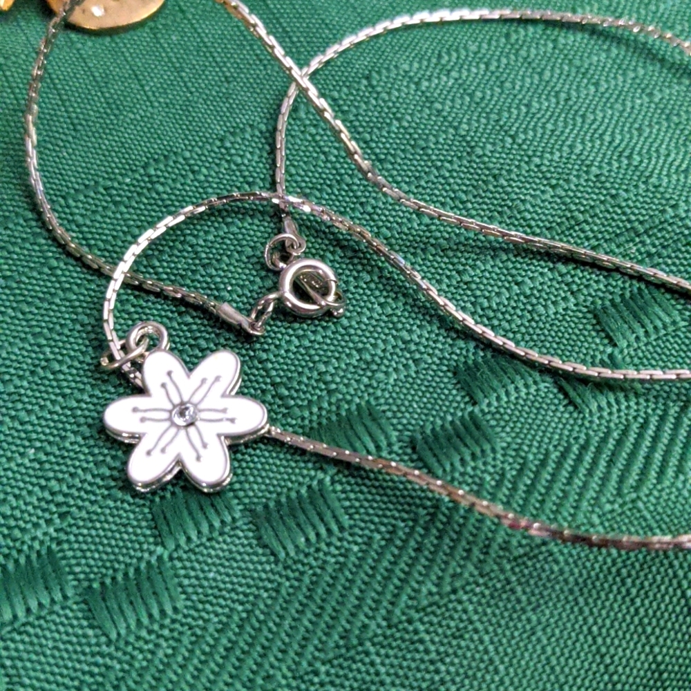 Cosmic Flower on Avon chain by Fairygodmother upcycle